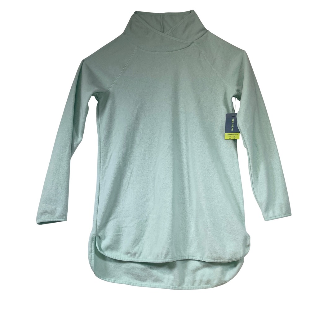 Tek Gear Womens XS Essential Gear Pullover Tunic Top Activewear Green